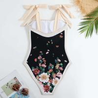 2025 traje de baño estampado con falda de una pieza para mujer, ropa de playa, traje de baño de verano - details 7