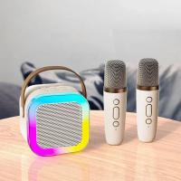 Micrófono Dual inalámbrico para Karaoke, Altavoz Bluetooth con luces de colores RGB, HIFI envolvente, Subwoofer para fiesta, regalo de Navidad para niños - details 1