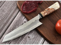 Cuchillo de Damasco de 8 pulgadas, utensilio de cocina de estilo japonés, VG10, de acero inoxidable, mango ergonómico - details 8