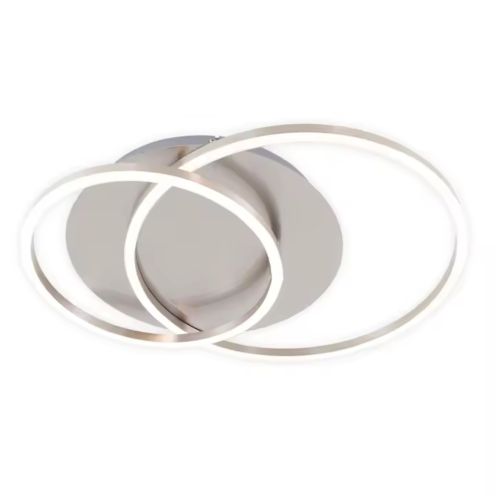 Goeco Lámpara de techo LED acrílica blanca 50*40*10,5 CM círculo grande 40 círculo pequeño 20 luz neutra 35W 220V - 1
