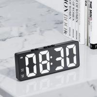 Reloj despertador LED electrónico para estudiantes, reloj Digital con Control por voz, doble repetición, 12/24H, alarmas duales - details 2