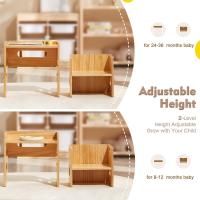 Set de Mesa y Sillas Montessori para Bebés de 1-3 Años Ajustable en Altura - details 22