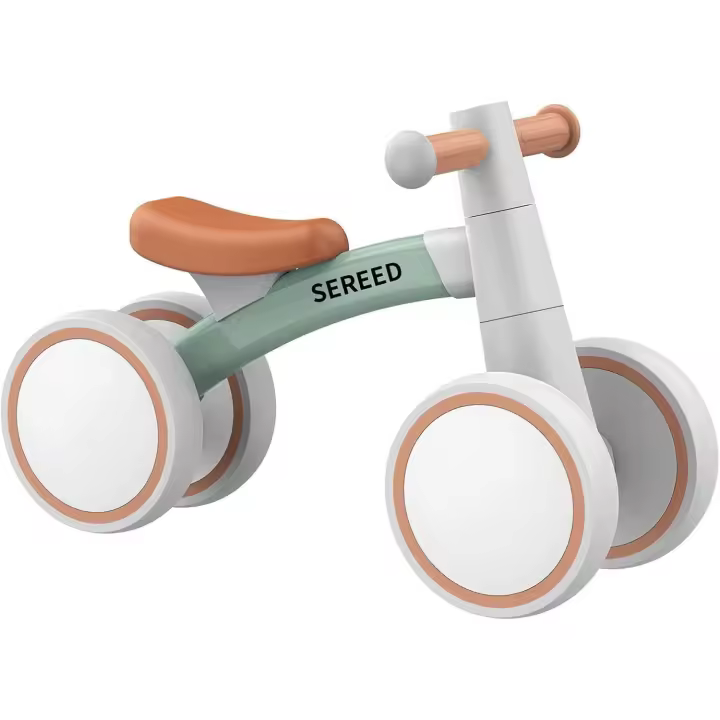 Bicicleta Infantil a Partir de 1 año, Juguete para niños de 12 a 24 Meses, Primera Bicicleta sin Pedal con 4 Ruedas, Regalo de cumpleaños - 1
