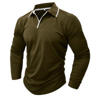 2025 Otoño Invierno Nueva Camiseta de Manga Larga con Cuello en V Polo para Hombre Top - details 1