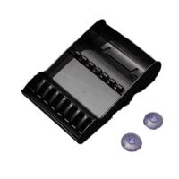 Soporte para tijeras de salón con 8 ranuras, fuerte adsorción, gran capacidad, caja de presentación para tijeras de corte de pelo, portátil, antideslizante - details 2