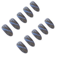 Juego de uñas postizas a presión de colores, elegantes y brillantes, para novia, esposa, amigos, salón de uñas - details 5