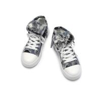 Una tallas dos tallas mujer pareja top alto con cordones nuevas alpargatas tallas euro tablero de graffiti plano - details 4