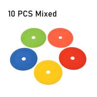 Disco de marcador de conos planos de fútbol, 10 piezas, marcadores de entrenamiento de agilidad de velocidad para deportes de baloncesto, equipo de entrenamiento portátil - details 5