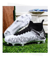 Zapatos de fútbol TF/FG para hombre, botas de fútbol de tobillo alto para niños pequeños, hierba antideslizante para exteriores, zapatillas de entrenamiento Multicolor, nuevas - details 20