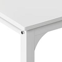 4 Personen Esstisch-Set, 110cm Küchentisch-Set für 4 Personen, 2 Stühle mit Rückenlehne