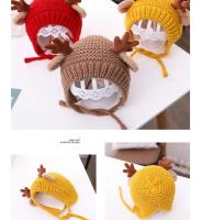 Gorro de Bebé de Ciervo Elk con Cuernos Cálido Gorro de Peluche para Invierno Otoño - details 8