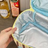 Bolsa de maquillaje multifuncional, estuche cuadrado de gran capacidad para cosméticos de mano, bolsa de almuerzo para cachorros de dibujos animados con cremallera para exteriores - details 6