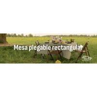Mesa, plegable, rectangular, mesa portátil, mesa de camping, mesa para exteriores