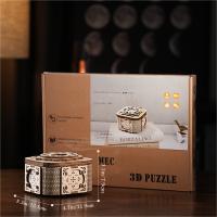 Caja de música mecánica, rompecabezas de madera para adultos, decoración de escritorio de madera artesanal, caja de música modelo 3D, ideal para regalos de vacaciones y cumpleaños - details 5