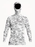 Camiseta deportiva con capucha de camuflaje para hombre, Protección solar transpirable de manga larga para surf y buceo - details 16