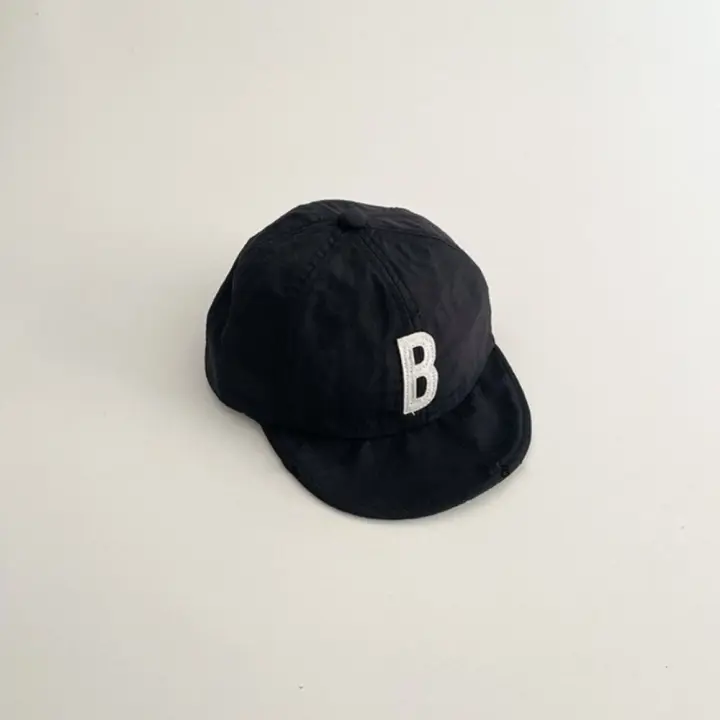 Gorra de béisbol coreana con letras para verano, gorro fino y transpirable para niños, gorro con visera para exteriores, gorra de protección solar para bebé de secado rápido de 0 a 3 años - 1