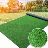 Simula césped artificial verde, alfombra antideslizante de ocio, decoración de jardín y patio. - details 10