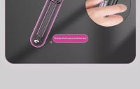 Cepillo Autolimpiante para Cabello Seco y Húmedo Cerdas de Nylon Sintéticas para Peine de Pala Unisex Limpieza Fácil - details 3