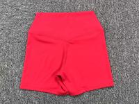 Pantalones cortos deportivos con realce para mujer, ropa deportiva de Yoga para gimnasio, color marrón, rojo, blanco y azul marino, 2024 - details 2