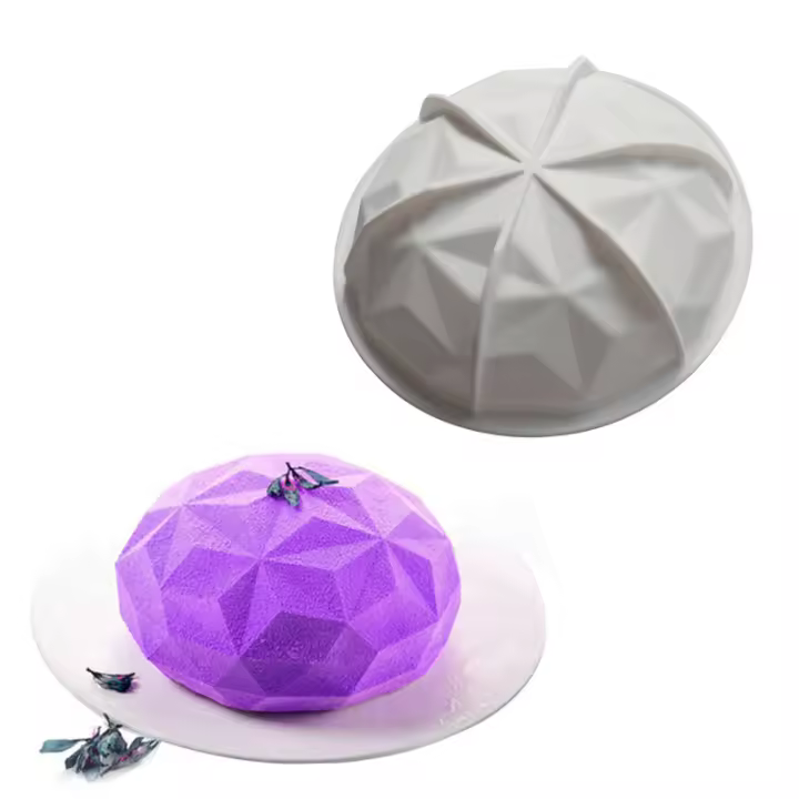Molde de Silicona para Pastel de Mousse de Ángulo de Esquina Tres Dimensiones - 1
