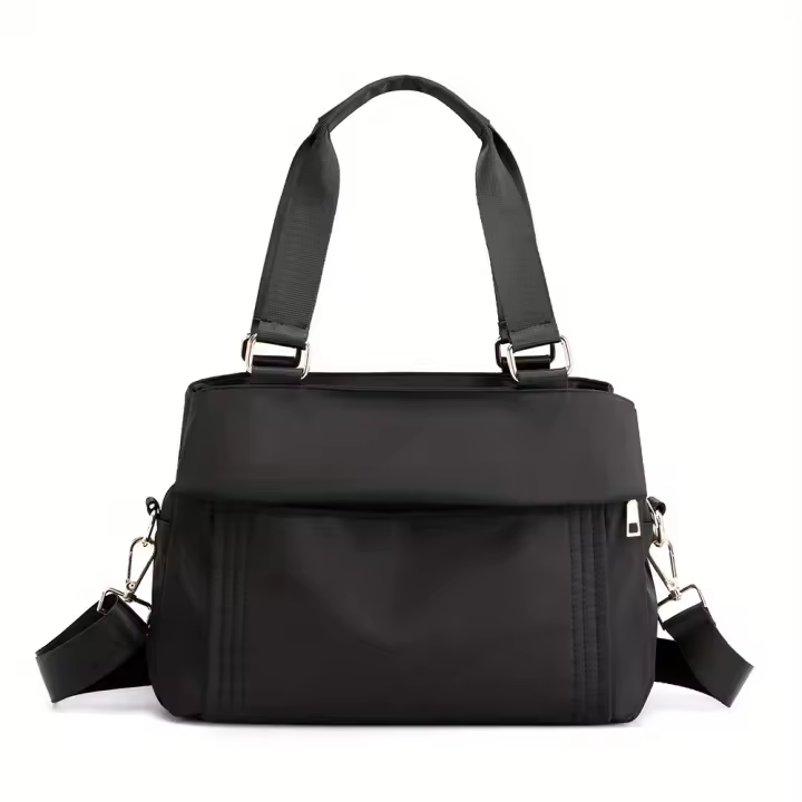 Bolso de mano de tela Oxford de nailon para mujer, mochila de gran capacidad, multiusos, ligero, inclinado, a la moda, para ocio - 1