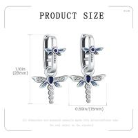 Pendientes de plata con forma de animal, pendientes de pinza para el pelo de serpiente y colibrí, pájaro fénix inmortal, hermosos regalos de joyería para - details 0