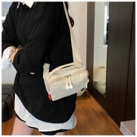 Bolso cruzado de nailon de estilo coreano Simple, riñonera ligera, riñonera de gran capacidad, bolso de hombro deportivo de viaje - details 6