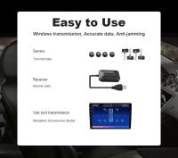 ACCEO USB Android TPMS navegación inalámbrica 4 sensores sistema de monitoreo de presión de neumáticos de coche dispositivos electrónicos sistemas de alarma inteligentes - details 2