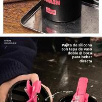 Italia 2025 Novedades Taza de café de doble pared de acero inoxidable 600ml |   Diseño Antigolpes con Ojos Adhesivos + Patrón Lucky |   Incluye Pajita Metálica/Silicona - Regalo Original para Madres, Novias en Cumpleaños/Navidad【Edición Coleccionista】 - details 3