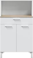 Alacena de Cocina Mueble Auxiliar de 3 Puertas y 1 Cajón Acabado en Blanco Artik y Roble Canadian - details 18