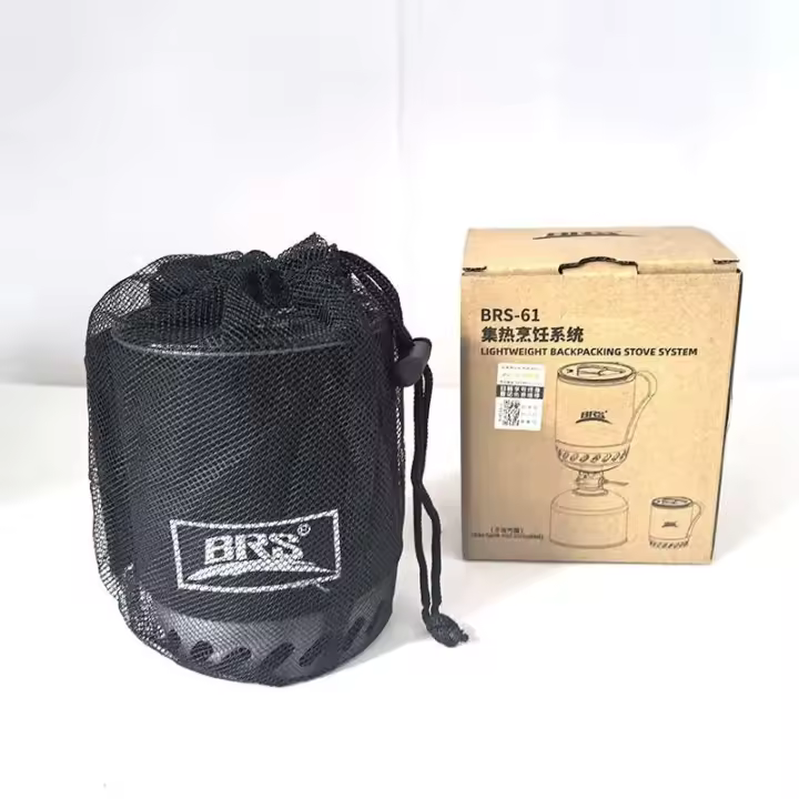 Sistema de mochila, 1500W BRS 61, Quemador colector integrado para exteriores, Estufa portátil ultraligera para senderismo y cocina - 1