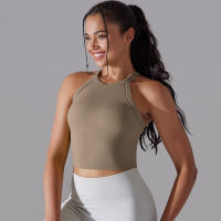 Nessaj-Chaleco deportivo para mujer, sujetador con almohadillas para el pecho, sin costuras, doble capa, a prueba de golpes, top corto, gimnasio, entrenamiento, correr - details 8