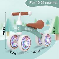 Bicicleta sin pedales para niños a partir de 1 año de equilibrio, juguetes para bebés de 1 año, bicicleta para bebés con 4 ruedas para bebés de 10 a 24 meses, primera bicicleta para niños y niñas como regalo - details 20