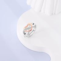 Nuevos anillos de Plata de Ley 925, anillos originales apilables simples y brillantes para mujer, regalo de joyería de amor de compromiso de aniversario - details 8
