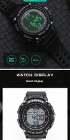 SHUNWAY 【 】 Reloj deportivo impermeable para exteriores para hombres y mujeres, reloj electrónico con luz nocturna para jóvenes - details 4