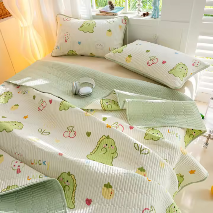 Juego de Cama de Algodón Puro para Niños Sábana de Tatami de Temporada Completa - 1