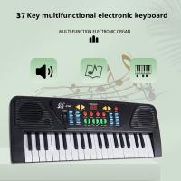 Piano Electrónico de un solo canal de 37 teclas, con micrófono, teclado portátil para educación musical, juguete inicial para niños y niñas - details 3