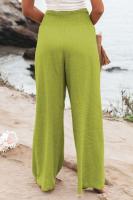 Pantalones de chándal para mujer Otoño Cintura elástica Sólido Clásico 90s Pantalones de pierna ancha - details 22