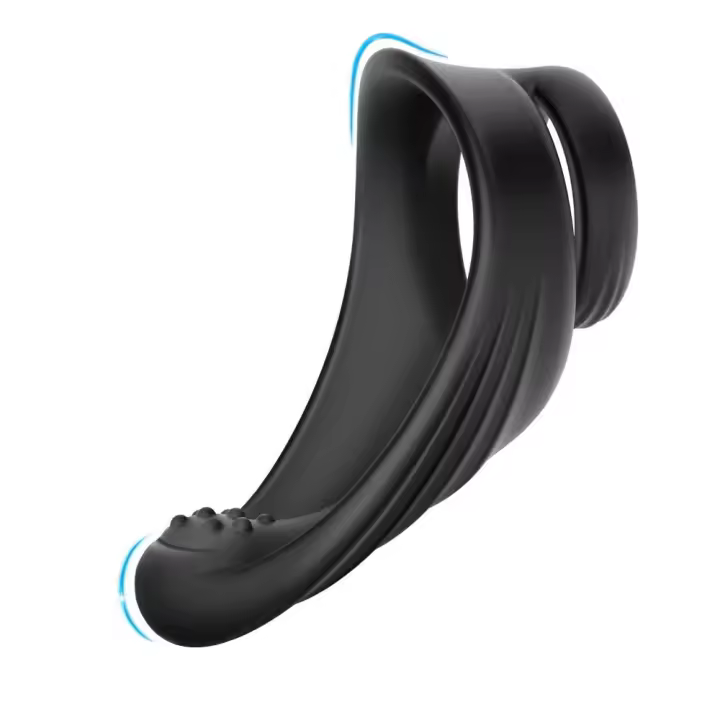 Penis Ring Vibrator Male Delay Ejaculation Trainer Cock Ring Clitoris Stimulator Prostate Massager Adult Sex Toy for Couples 18+ - 1
