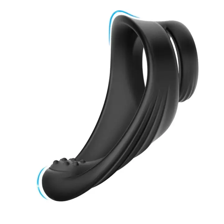 Penis Ring Vibrator Male Delay Ejaculation Trainer Cock Ring Clitoris Stimulator Prostate Massager Adult Sex Toy for Couples 18+ - 1