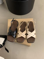 Sandalias romanas de talla grande para mujer, verano al aire libre, nuevo estilo francés, impresionantes sandalias planas de playa retro de hadas - details 10