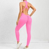 Conjuntos de Yoga de una pieza para mujer, ropa sin mangas, chaleco, mono corto de ejercicio, deporte, gimnasio, entrenamiento, Fitness, pantalones con espalda cruzada, 2025 - details 53