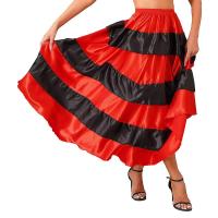 Faldas Flamenco española mujer, falda larga con volantes grandes, tre salón latino para danza del vientre, actuación de 360 - details 7