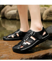 Sandalias de verano para hombre hechas a mano con goma antideslizante, sandalias clásicas de cuero para la playa - details 17