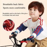 Guantes de medio dedo con absorción de impacto para niños y niñas, guantes deportivos seguros para patinar, ciclismo - details 5
