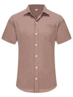 Camiseta informal de manga corta para hombre, blusa de talla grande, cárdigan, Azul, Gris, rojo, blanco, 3xl, 2xl, 44, 42 - details 8