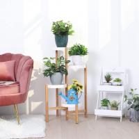 Estantería de Bambú con 4 Niveles Soporte Decorativo para Macetas Alto Bajo - details 1