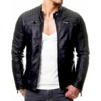 Chaqueta de Cuero para Ciclismo para Hombres A Prueba de Viento y Lluvia, Estilo Casual Hip-Hop - details 4
