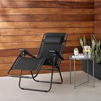 Plegable Multi-Posiciones para Jardín Exterior Negro Medidas 95x65x105cm, Estructura - details 1