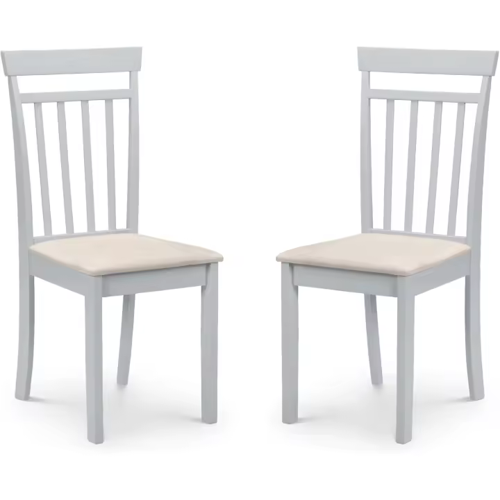 Juego de 2 sillas de comedor Coast, gris - 1